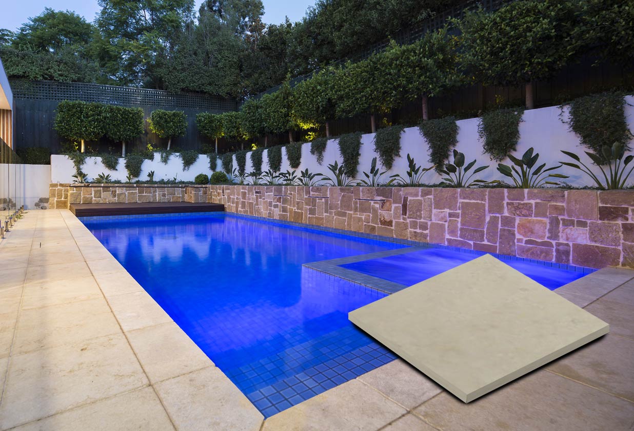 Travertine Pool Coping