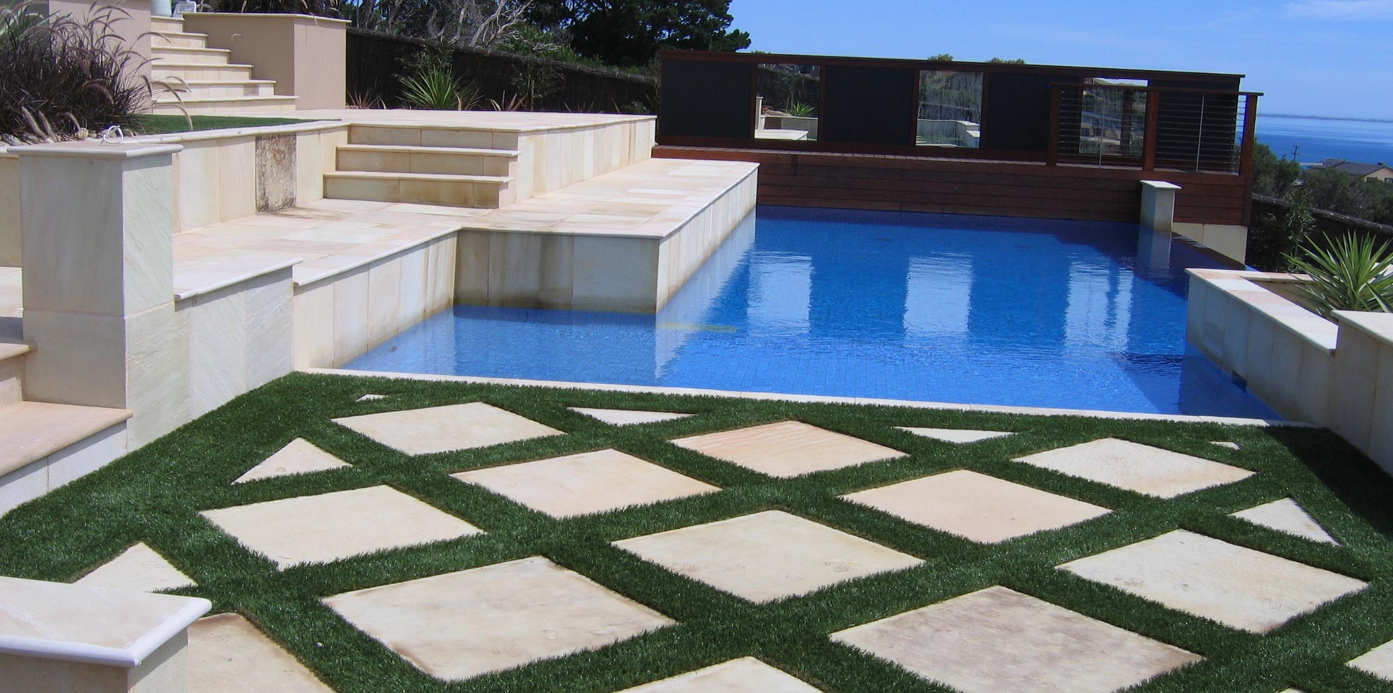 indian sandstone swimming pool copings