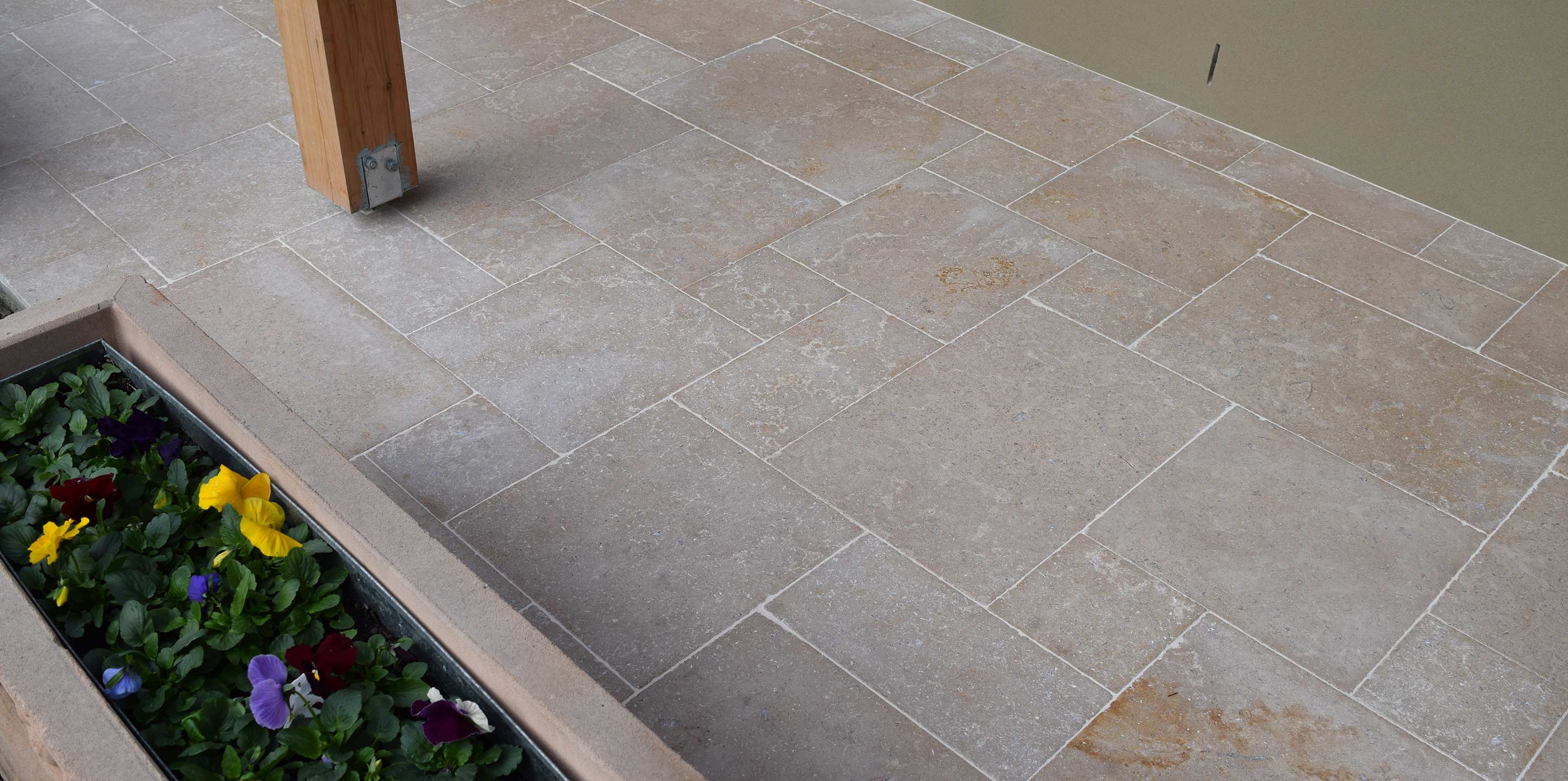 limestone honed pavers