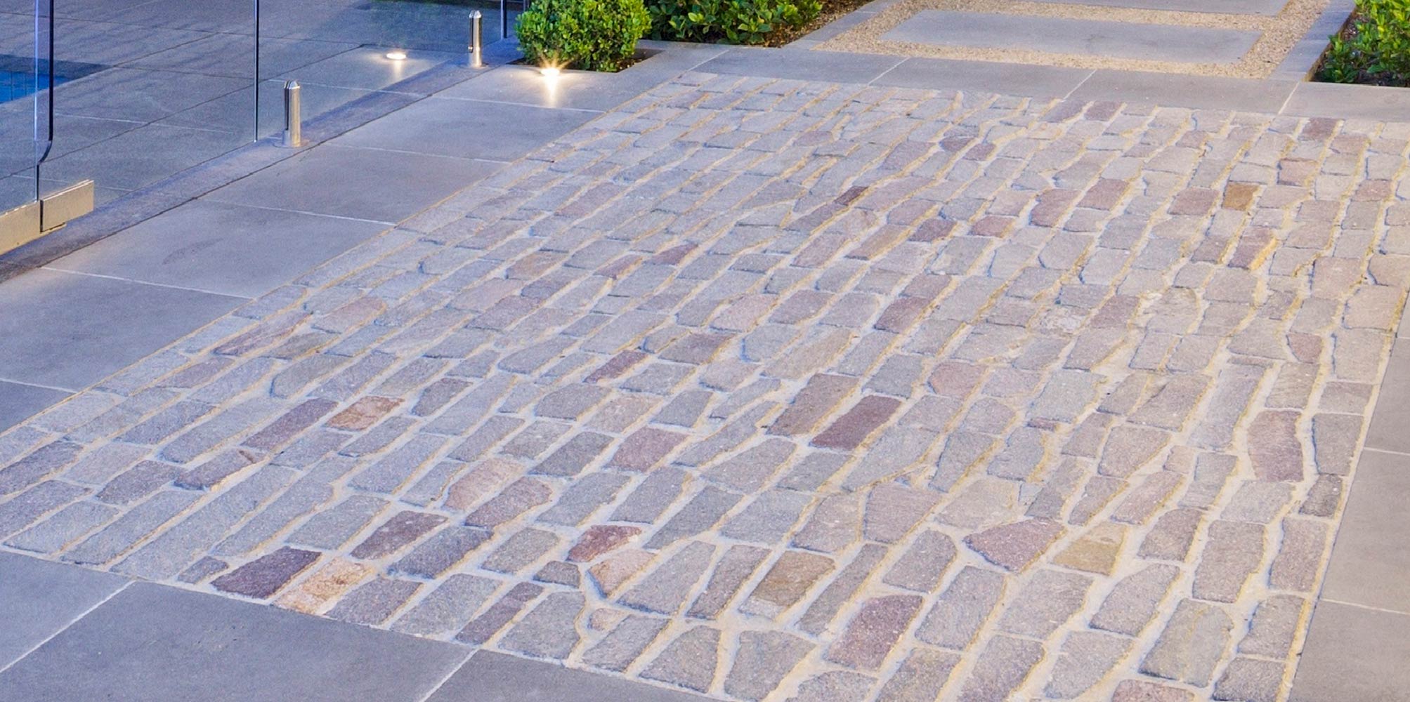 porphyry stone paving