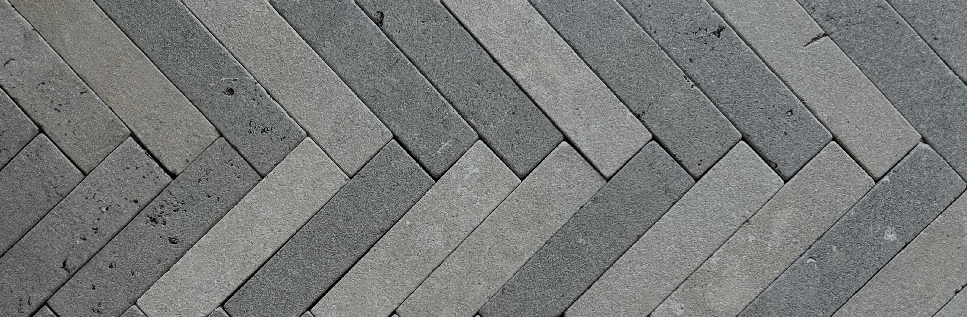 grey limestone pavers