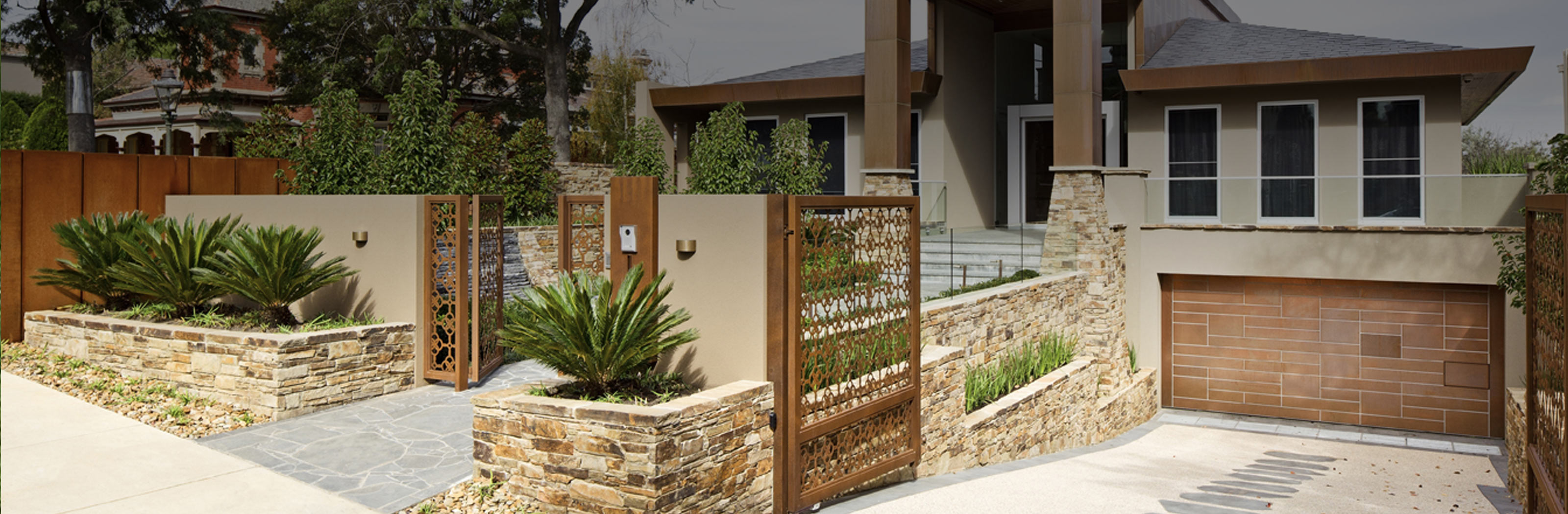graphite granite paving