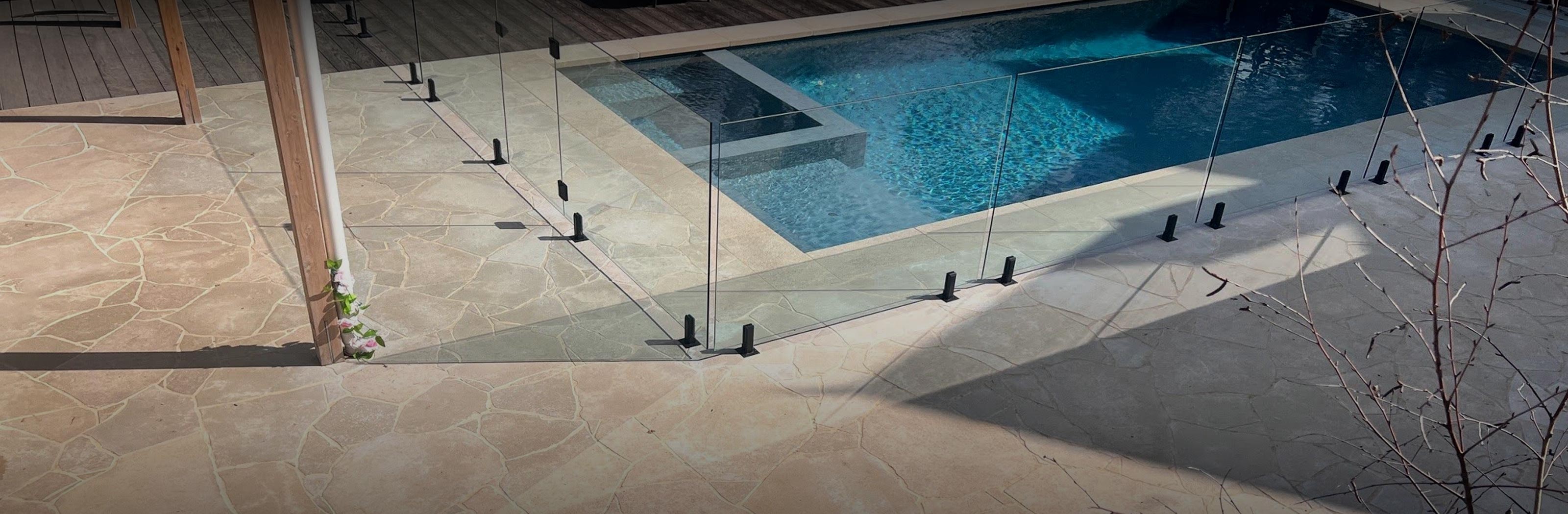 edfu limestone crazy paving