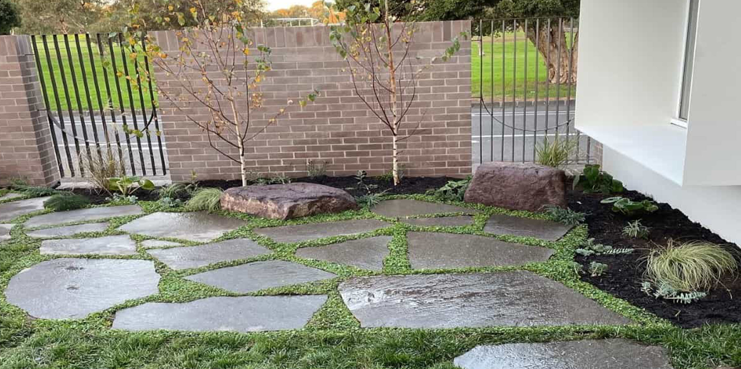 graphite granite paving slabs